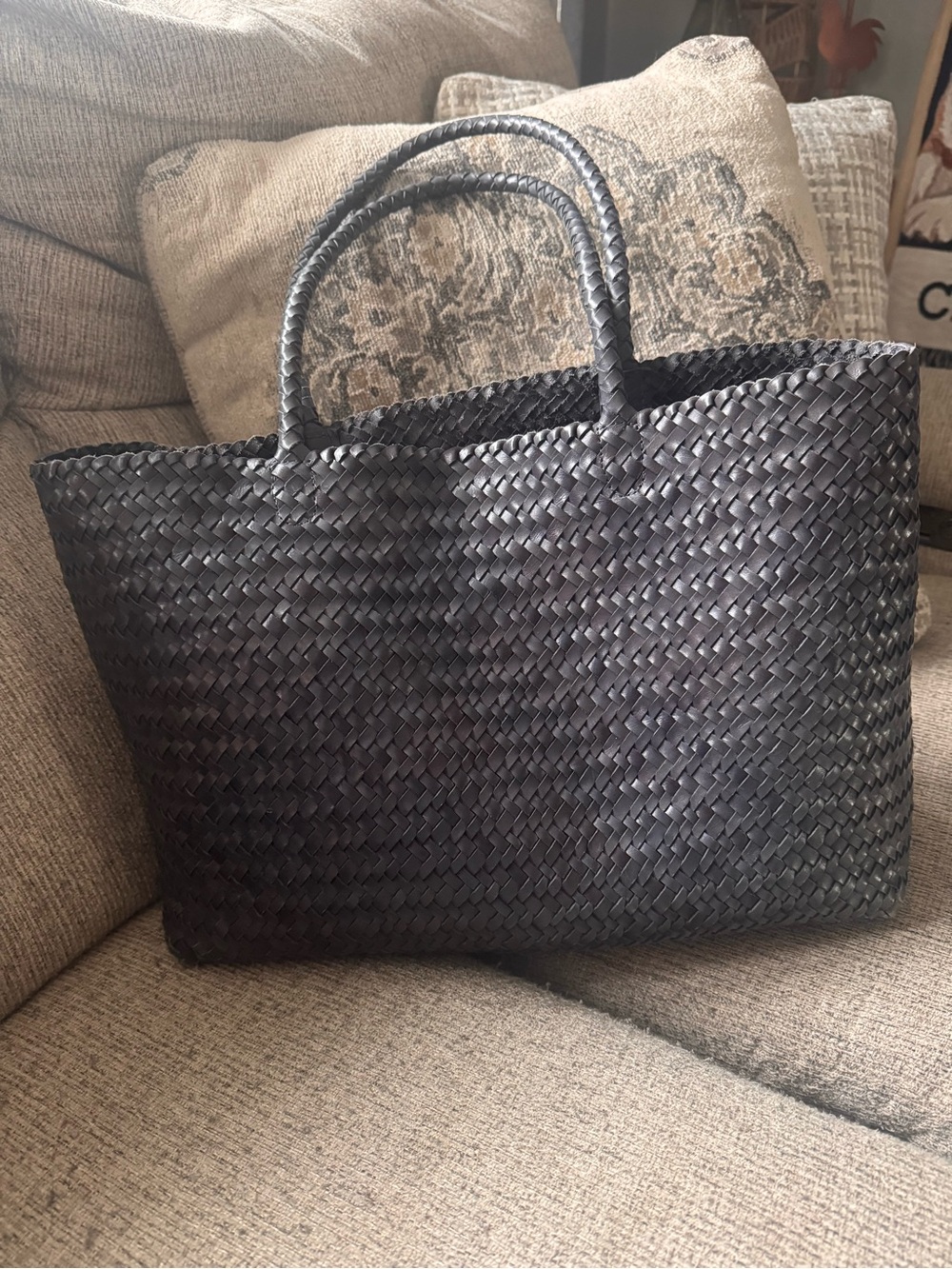 Madewell navy Woven Tote Bag